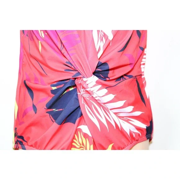 Swim by Cacique No-Wire Twist-Knot Swim One Piece Swimsuit Womens Size 14 H14777 - Picture 4 of 9